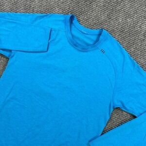 Lululemon Metal Vent Tech Long Sleeve Shirt Mens Small Baltic Blue Athleisure